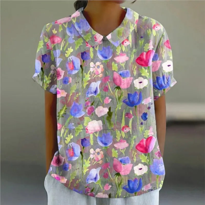 EM | Bluse mit Blumendruck für Frauen