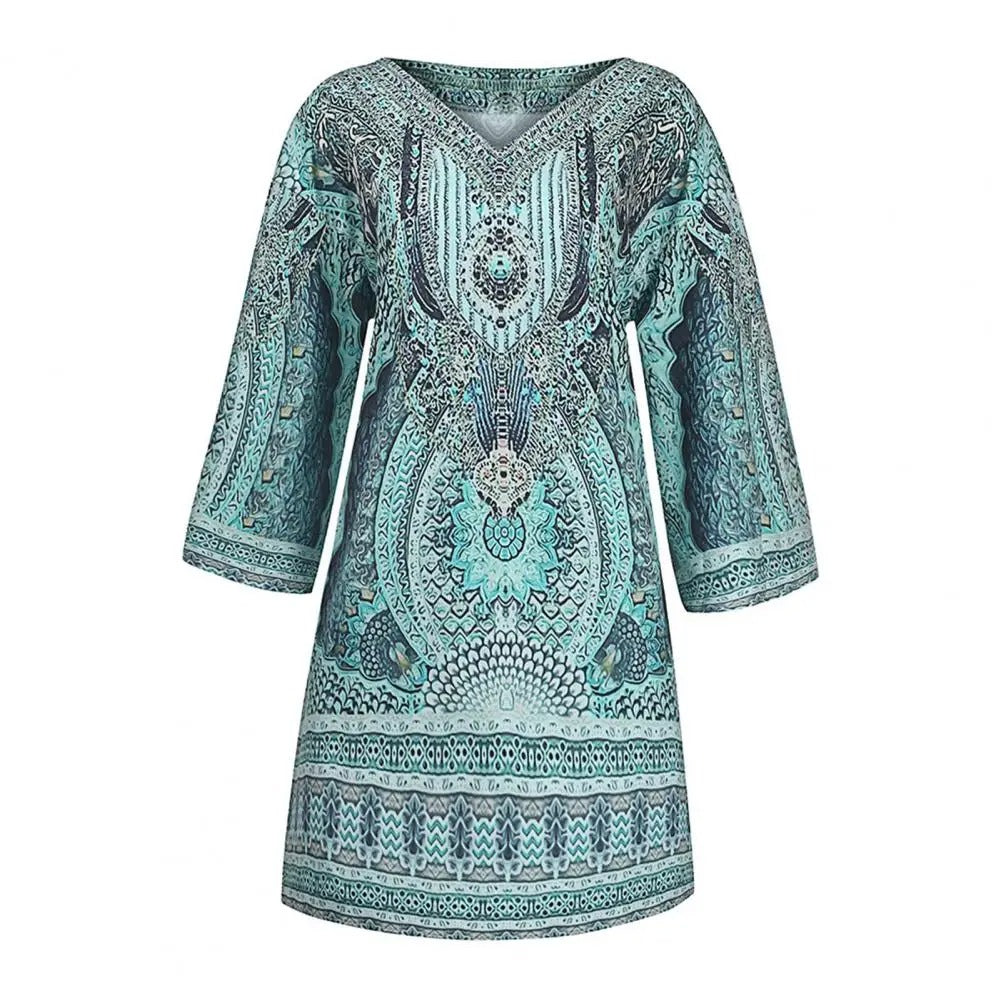 EM | Boho-Losse-Minikleid