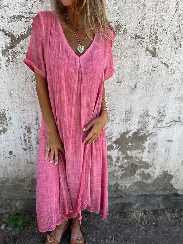 MW | Müheloses Maxikleid mit V-Ausschnitt
