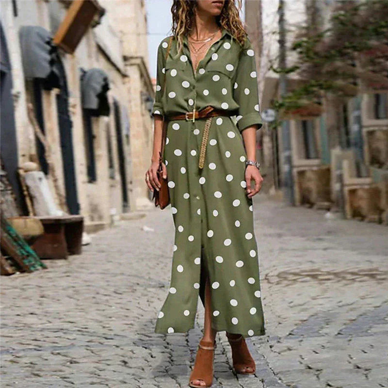MW | Kleid Langes Shirt mit Punkten