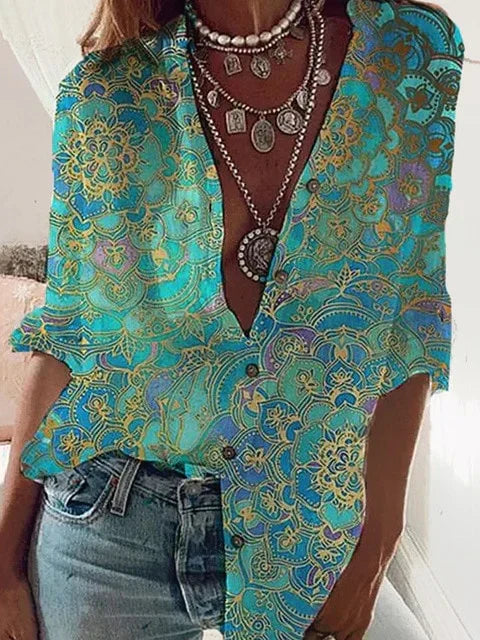 MW | Stilvolle und elegante Bluse mit Knopfleiste