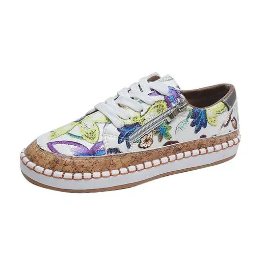 EM | Espadrille-Sneakers mit Blumendruck