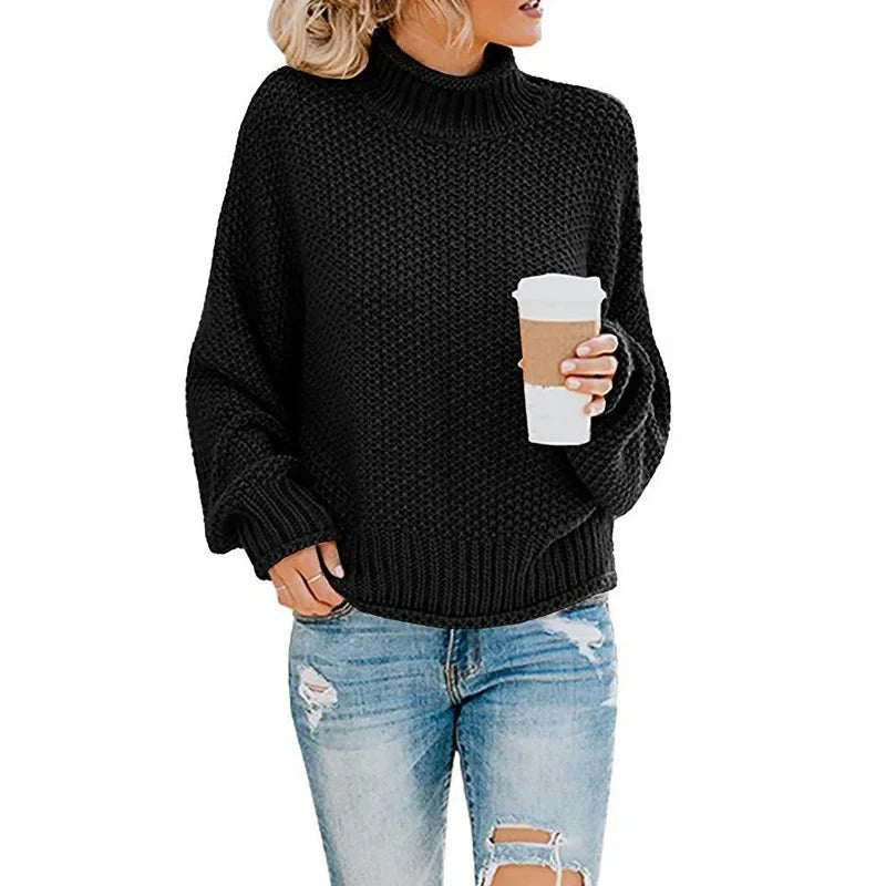 EM | Gemütlicher Turtle-neck pullover in Übergröße