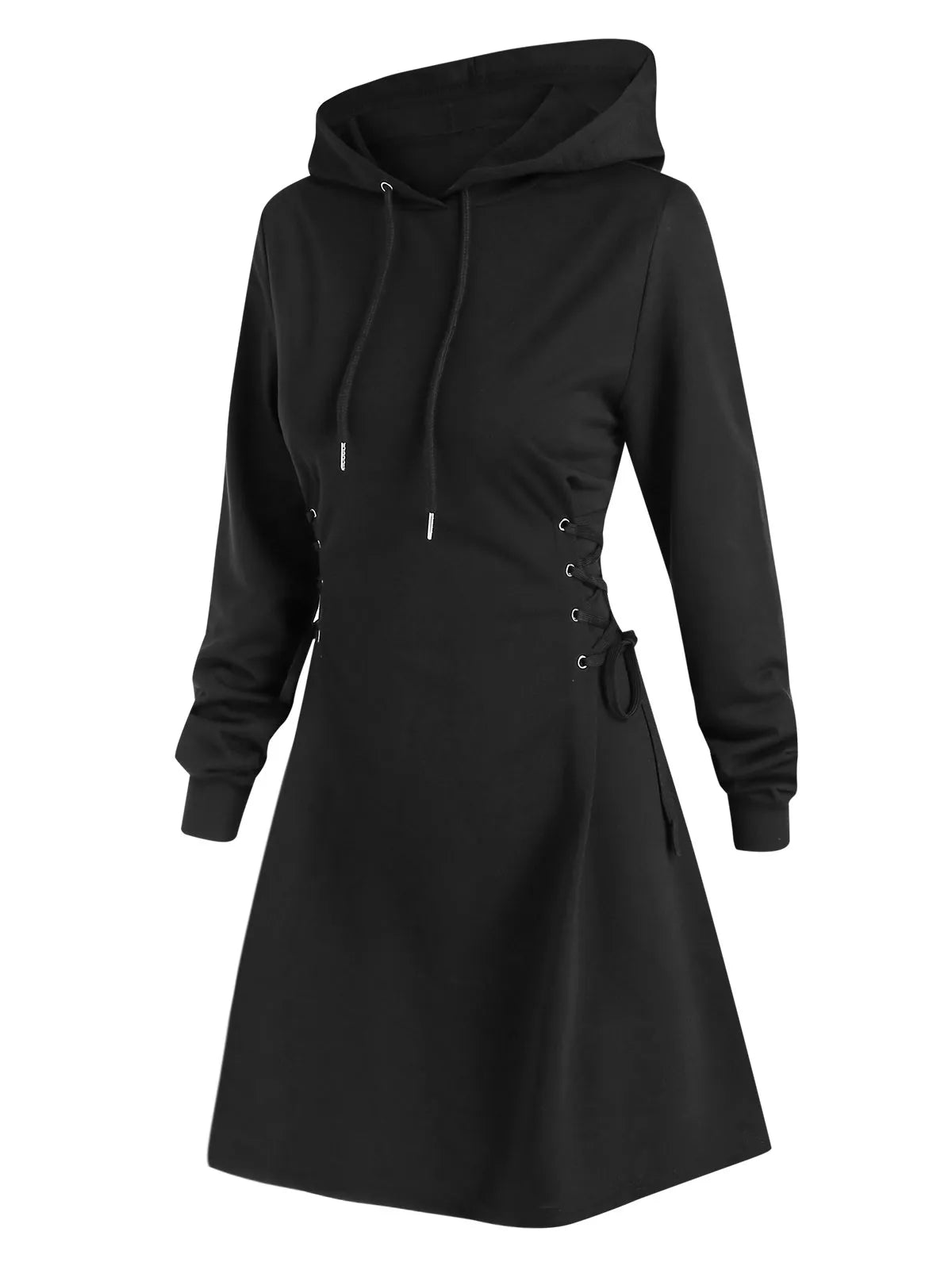 EM | Lässig-schickes Kapuzen Midikleid