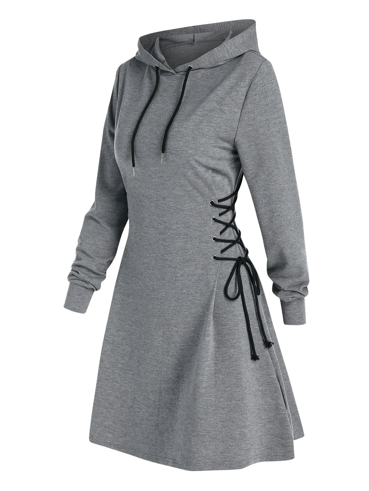 EM | Lässig-schickes Kapuzen Midikleid