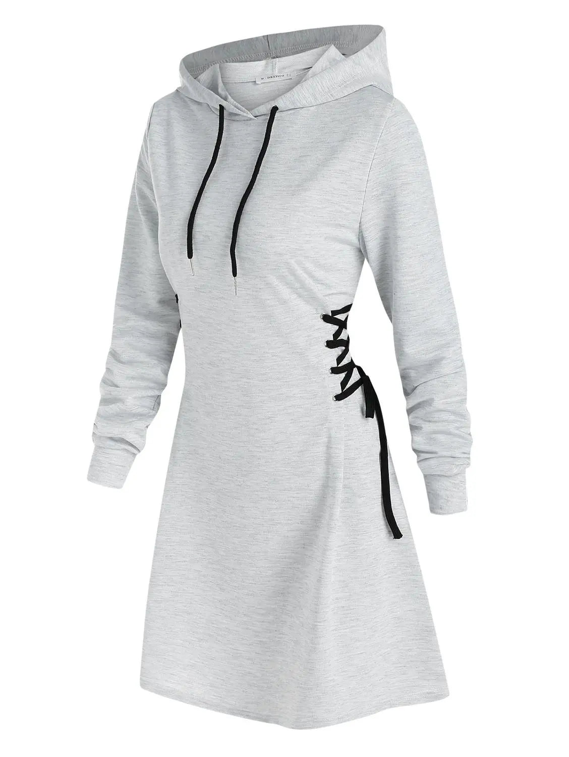 EM | Lässig-schickes Kapuzen Midikleid
