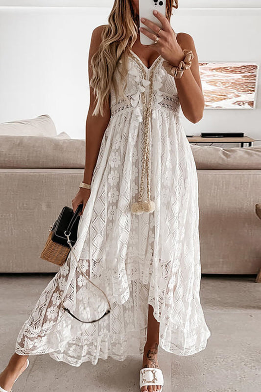 EM | Besticktes Midikleid mit Volants