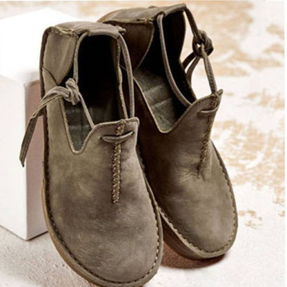 EM | Lässige Vintage-Loafer mit Schnürsenkeln