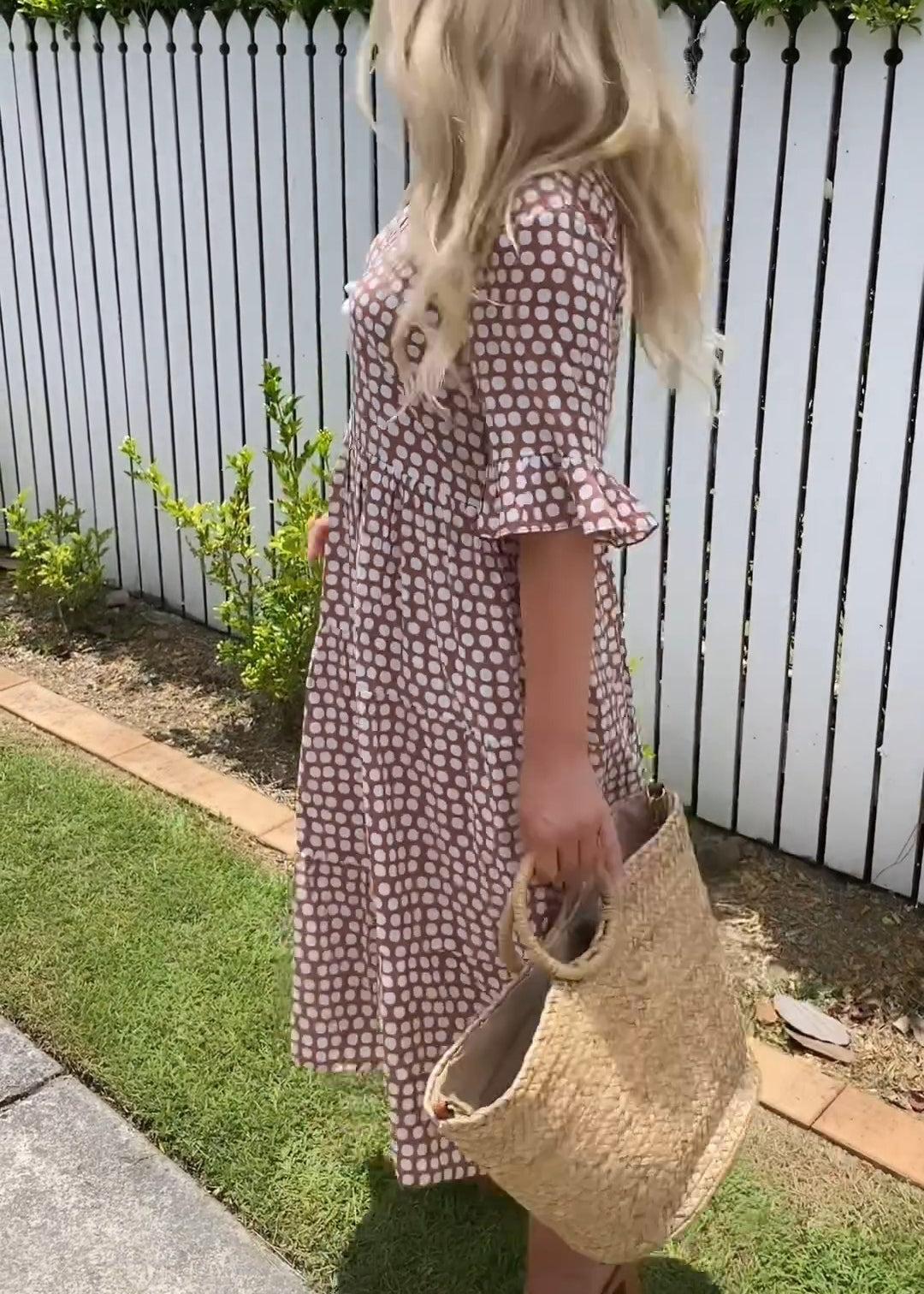 MW | Kurzärmeliges Midikleid