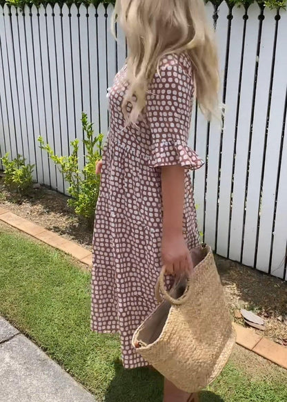 MW | Kurzärmeliges Midikleid