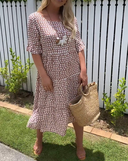 MW | Kurzärmeliges Midikleid