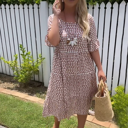 MW | Kurzärmeliges Midikleid