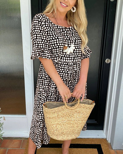 MW | Leslie |Polka-Dot Midikleid