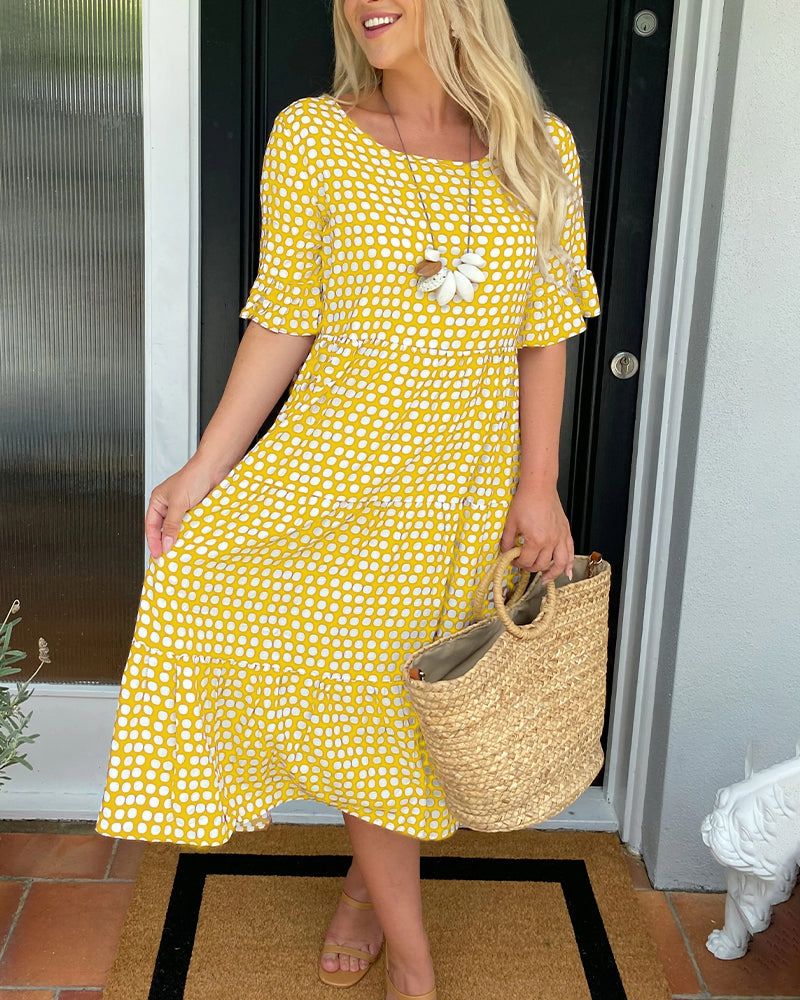 MW | Leslie |Polka-Dot Midikleid