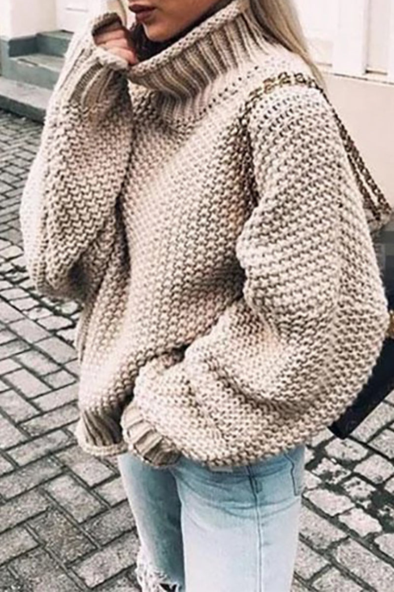 EM | Gemütlicher Turtle-neck pullover in Übergröße