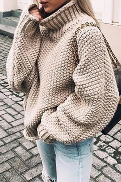 EM | Gemütlicher Turtle-neck pullover in Übergröße