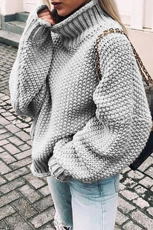 EM | Gemütlicher Turtle-neck pullover in Übergröße
