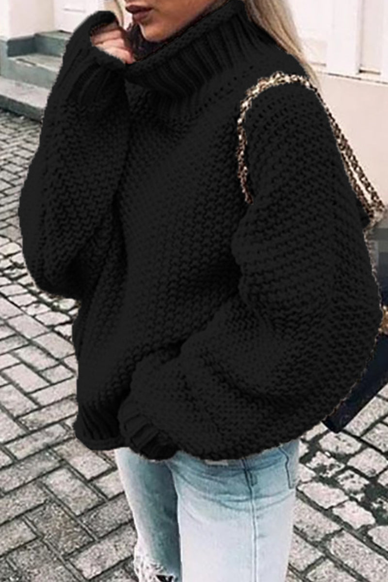EM | Gemütlicher Turtle-neck pullover in Übergröße