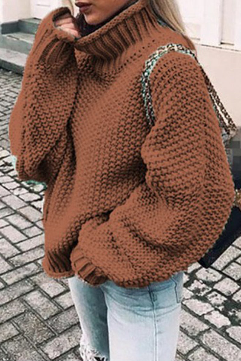EM | Gemütlicher Turtle-neck pullover in Übergröße