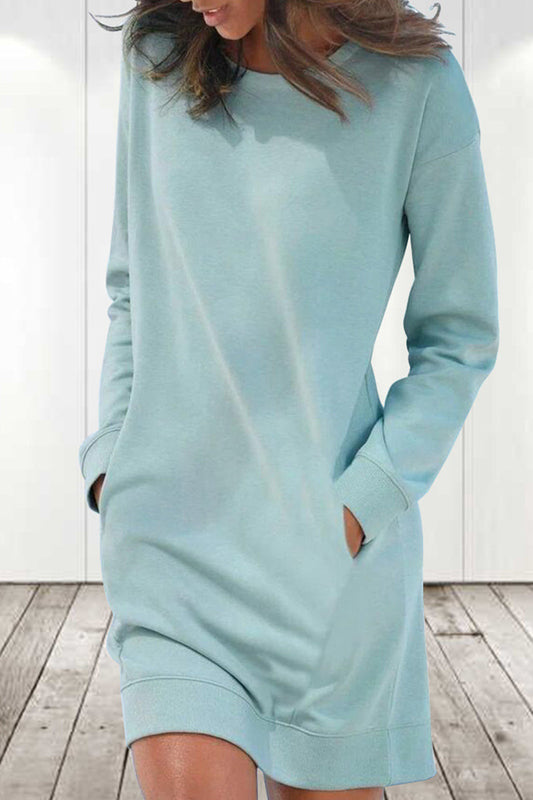 MW | Bequemes Sweatshirtkleid mit Taschen