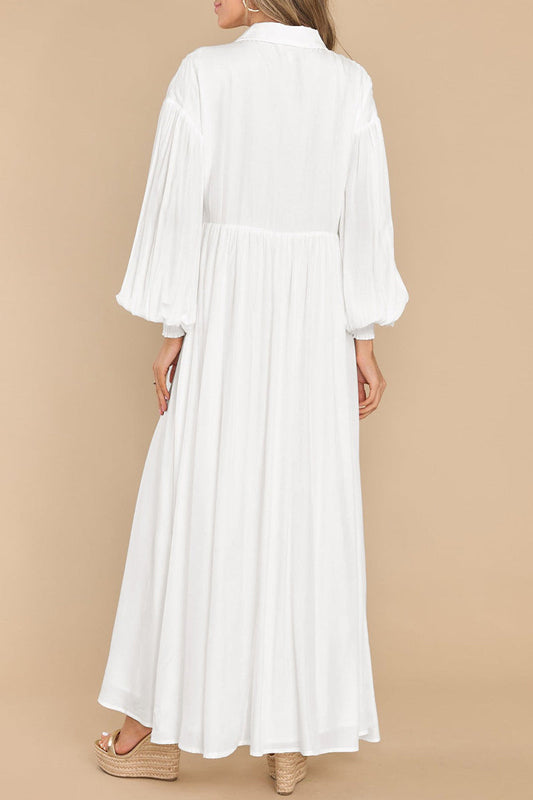 MW | Maxi-Shirtkleid fließend