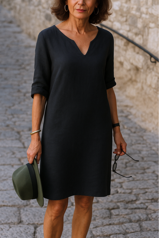 MW | Elegantes Kleid mit V-Ausschnitt