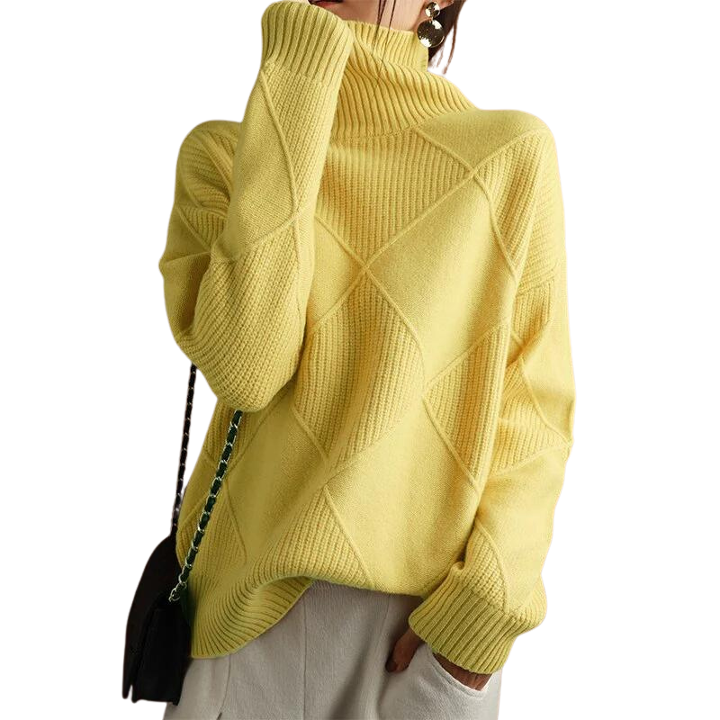 EM | Eleganter Turtle-neck pullover aus Kaschmir
