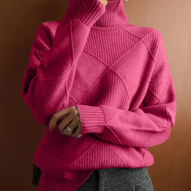 EM | Eleganter Turtle-neck pullover aus Kaschmir