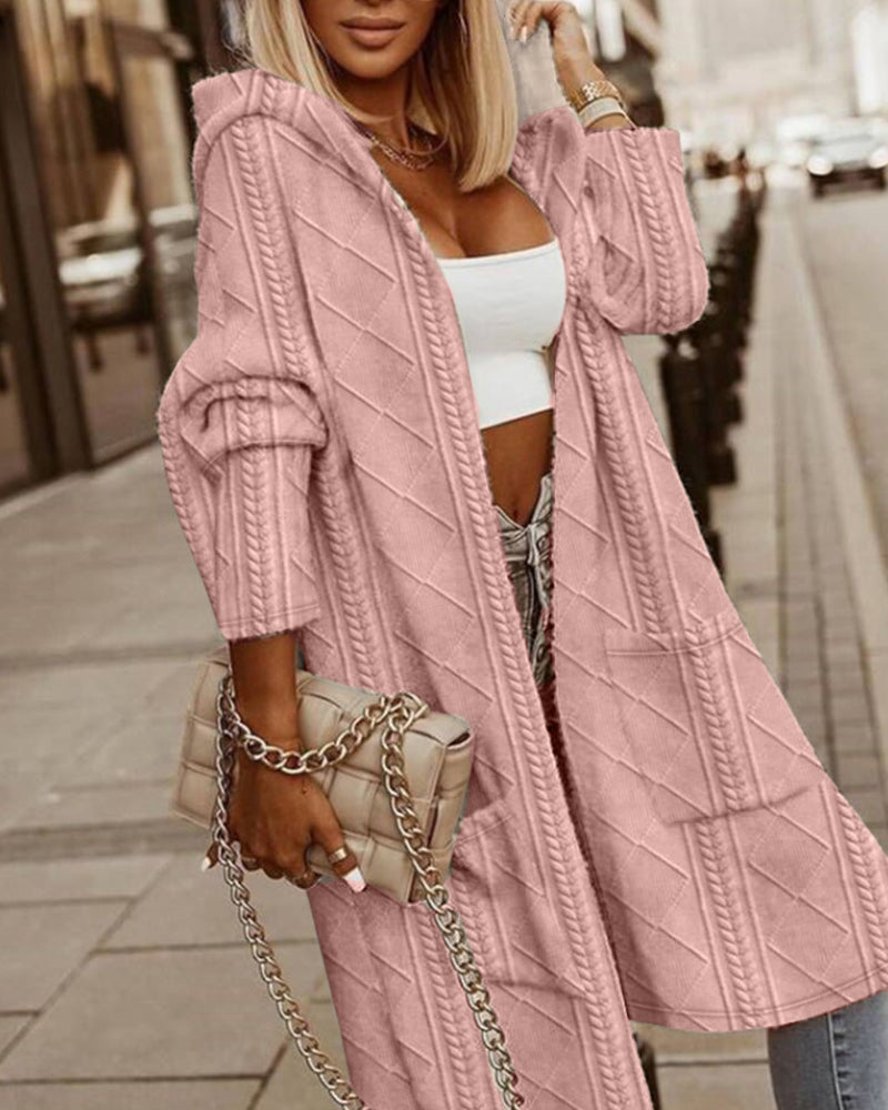 EM | Strickstrickjacke mit Kapuze
