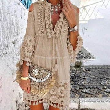 MW | Boho-Minikleid aus Spitze