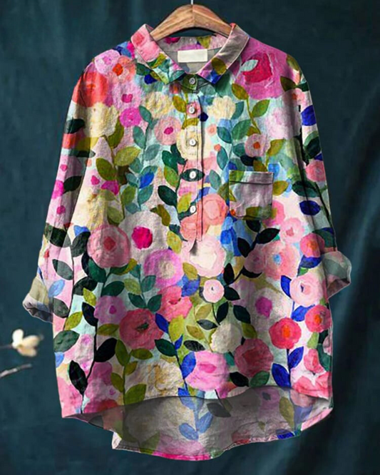 EM | Elegante und vielseitige Blumenbluse