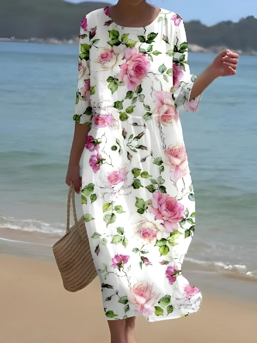 EM | Maxikleid mit Blumenmuster
