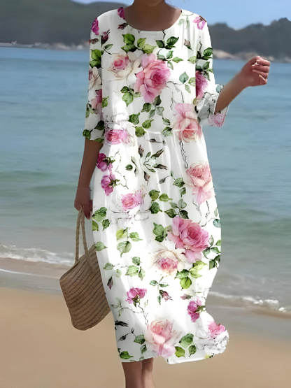EM | Maxikleid mit Blumenmuster
