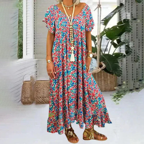 EM | Klassisches Maxikleid im Boho-Stil