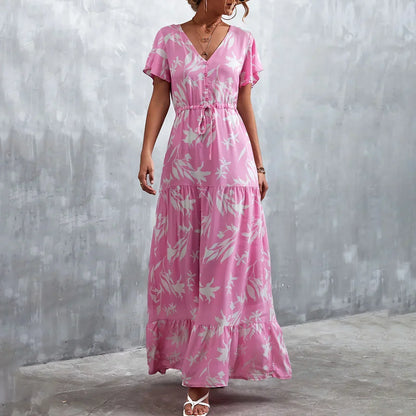 EM | Bedrucktes langes Sommerkleid