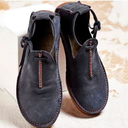 EM | Lässige Vintage-Loafer mit Schnürsenkeln