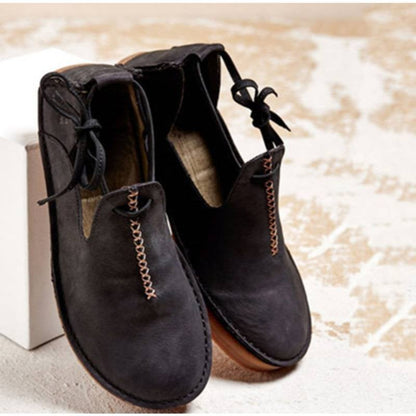 EM | Lässige Vintage-Loafer mit Schnürsenkeln