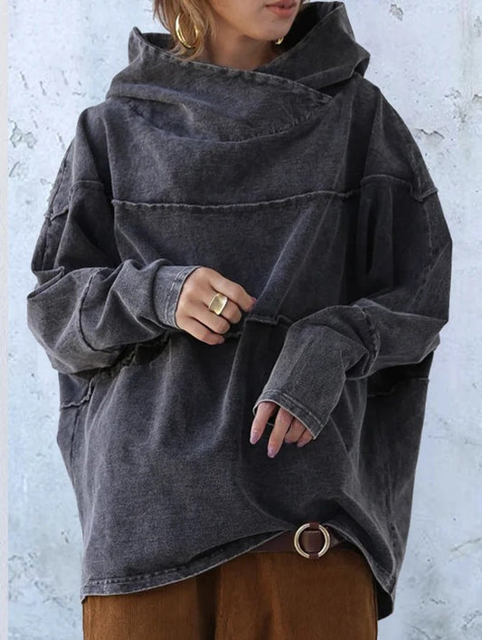 EM | Denim Pullover Kapuzenpulli