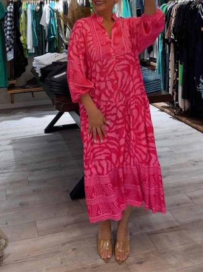 MW | Müheloses Midikleid mit V-Ausschnitt