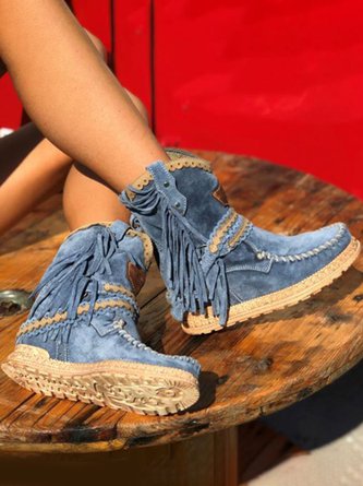 EM | Boho-Fransen-Westernstiefel