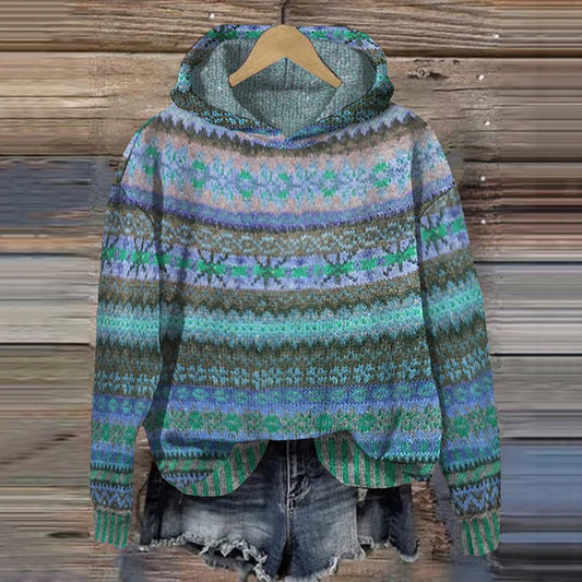 EM | Gemütlicher gemusterter Hoodie