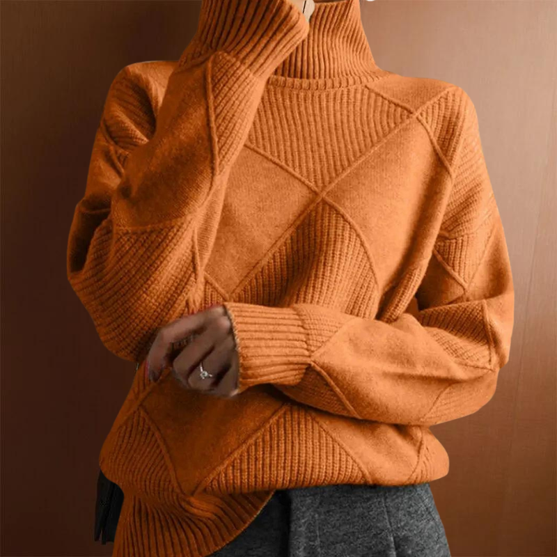 EM | Eleganter Turtle-neck pullover aus Kaschmir