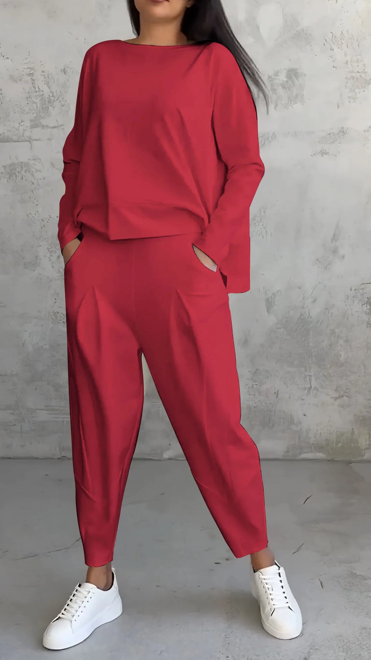 EM | Zweiteiliges Set im lässigen Relaxed-Fit-Stil