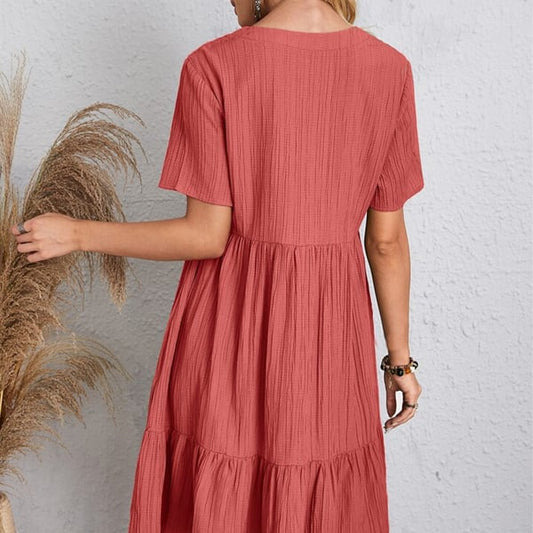 EM | Roberta – Retro-Damenbekleidung mit V-Ausschnitt