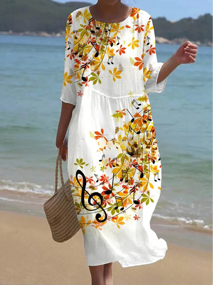 EM | Maxikleid mit Blumenmuster