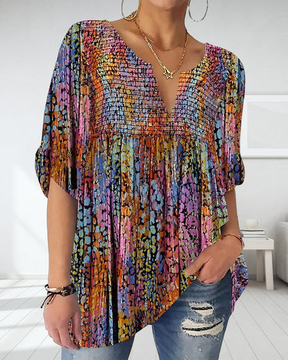 EM | Bluse mit V-Ausschnitt