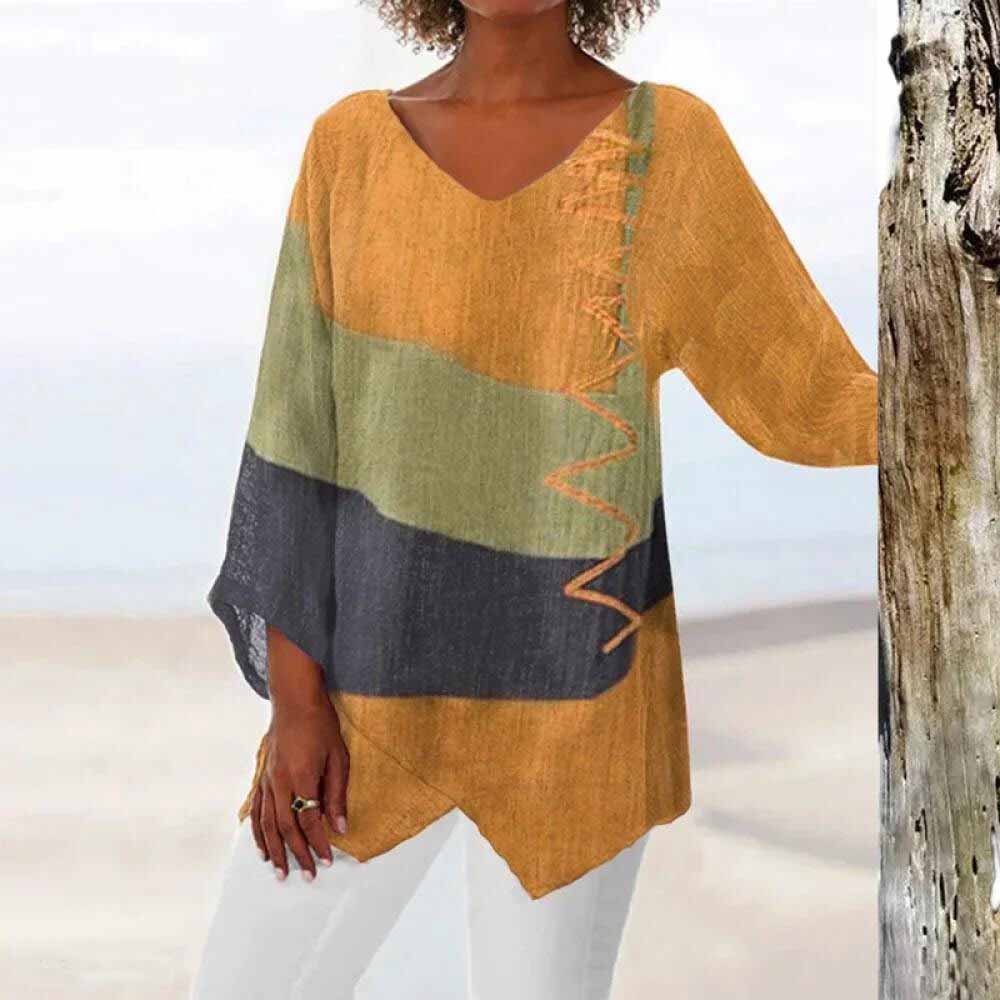 EM | Elegantes dreifarbiges Sommerhemd