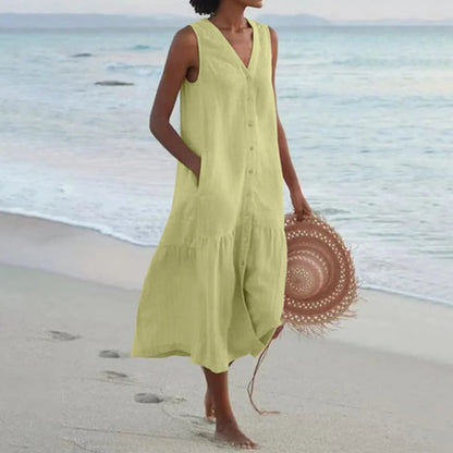 MW | elegantes Sommer-Midikleid für Frauen