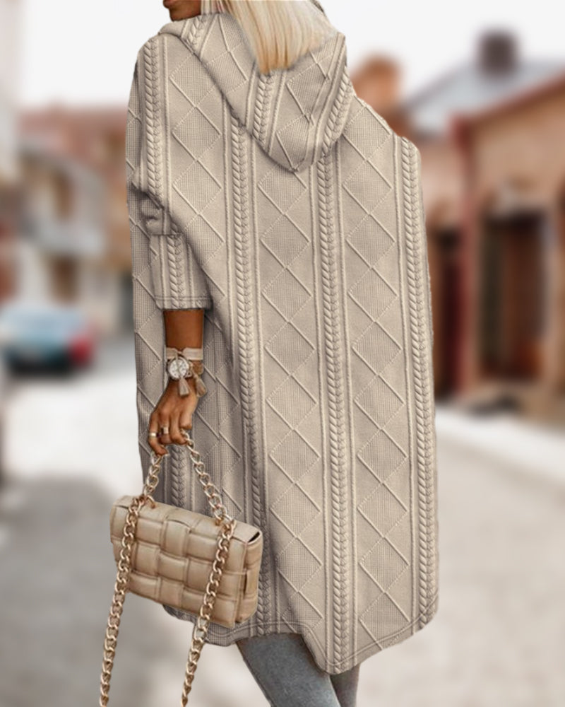 EM | Strickstrickjacke mit Kapuze