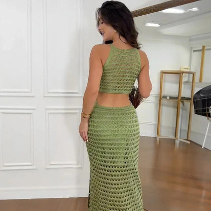 MW | elegantes Maxikleid mit Cut-Outs